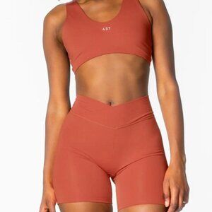 437 SET - Bra and Shorts Chilli Red Size Small
